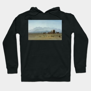 Surveyor's Wagon in the Rockies by Albert Bierstadt Hoodie